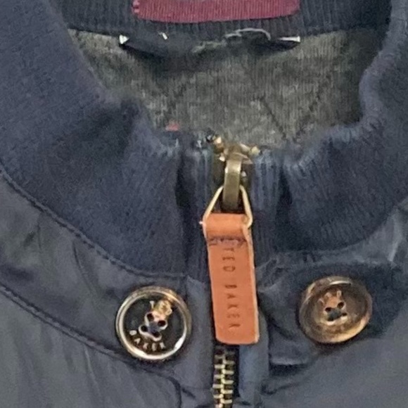 Ted Baker Quilted Jacket - Navy Blue - Picture 5 of 11